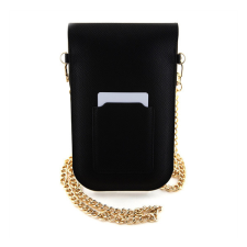 HELLO KITTY PU Metal Logo Leather Wallet telefontartó táska, fekete tok és táska