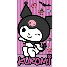 HELLO KITTY Punk Kuromi fürdőlepedő, strandtörölköző 70x140cm (Fast Dry) babatörülköző, kifogó