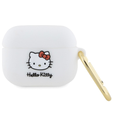 Hello Kitty szilikon 3D Kitty Head tok AirPods Pro-hoz - fehér fülhallgató, fejhallgató tok