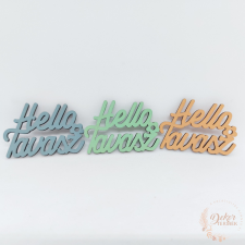  Hello tavasz pasztell felirat dekorációs kellék