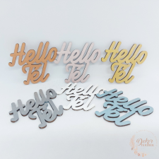  Hello tél felirat - színes dekorációs kellék