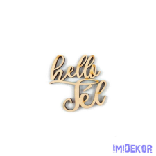  Hello tél közepes felirat 5db/csomag 6cm dekorációs kellék