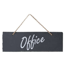  Helység jelölő palatábla - OFFICE - fekete információs címke