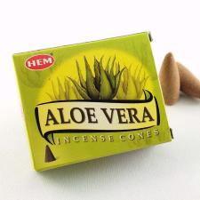 Hem Aloe Vera (Aloe Vera) Indiai Kúpfüstölő (10db) füstölő