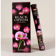  HEM Black Opium / Fekete Ópium füstölő hexa indiai 20 db dekorációs kellék