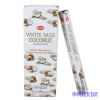 HEM hexa füstölő 20db White Sage Coconut / Fehér Zsálya Kókusz