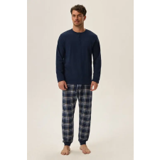 henderson Honor férfi pizsama, kék, flanelnadrággal XXL férfi pizsama