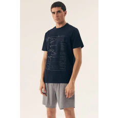 henderson Surf férfi pizsama, kék L