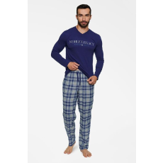 henderson Town férfi pizsama, kék XXL