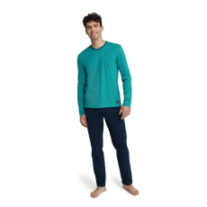 henderson Udon férfi pizsama, zöld, csíkos M