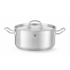 Hendi Alacsony fazék- fedővel, HENDI, Kitchen Termékcsalád, 4,9L, ⌀240x(H)110mm konyhai eszköz