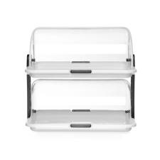 Hendi Ételtároló rolltop fedővel - kettős, HENDI, 380x260x(H)355mm konyhai eszköz