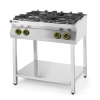 Hendi Gáztűzhely konyhai vezeték 4 égőfejes nyitott állvány, HENDI, Kitchen Termékcsalád, 19kW, 800x700x(H)900mm