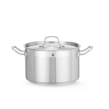 Hendi Közepes fazék- fedővel, HENDI, Profi Termékcsalád, 7L, ⌀240x(H)150mm konyhai eszköz