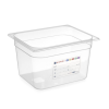 Hendi Műanyag tároló GN edény 1/2 - HACCP - Átlátszó - 9.5 L - 325x265x(H)150 mm - HENDI 880166