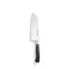 Hendi Santoku kés, HENDI, Profi Termékcsalád, Granton bemetszések, Fekete, (L)310mm