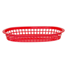 Hendi Tálaló kosarak fast food stílusban, HENDI, Piros, 6 db., 275x175x(H)38mm konyhai eszköz