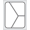 Hendi Tálcatömítő forma 976722 - háromszakaszos tartály227x178 mm - HENDI 805626