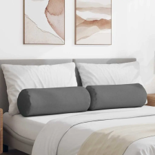  Hengerpárnák 2 pcs Sötétszürke Ø 25 x 70 cm szövet lakástextília
