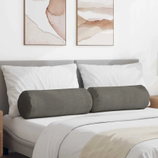  Hengerpárnák 2 pcs Világosszürke Ø 25 x 70 cm Bársonyos szövet lakástextília