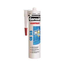 HENKEL Ceresit szilikon CS 25 Szaniter 280 ml ezüst glett, gipsz, csemperagasztó, por