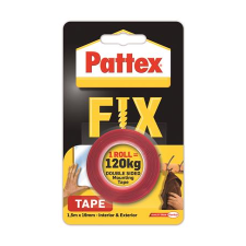HENKEL "Pattex Fix 120 kg" Ragasztószalag kétoldalas 19 mm - Piros (1.5m) (1486524) ragasztószalag