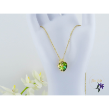  Henna antiallergén JingJing szinváltós Skristályköves medálos nyaklánc -14K nyaklánc