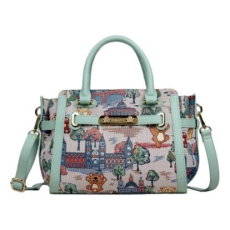  Henney Bear Kézi- és Válltáska -H-041-LONDON BRIDGE-