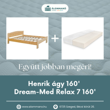  Henrik fix ágy 160-as + Dream-Med Relax7 160x200cm matrac ágy és ágykellék