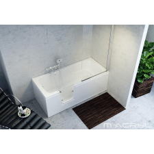  Héra akadálymentesített besétálós akril kád 140x70 balos kád, zuhanykabin