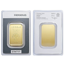  Heraeus 20g - Befektetési aranyrúd egyéb ékszer