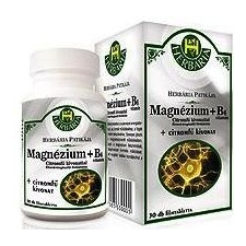Herbária Herbária magnézum + B6 tabletta 30db vitamin és táplálékkiegészítő
