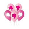 Hercegnők Hercegnő My Pink World léggömb, lufi 5 db-os 12 inch (30 cm)