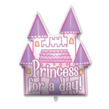 Hercegnők Princess Castle fólia lufi 96 cm party kellék