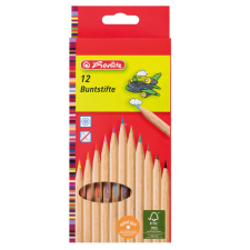 Herlitz 08660086 Hatszögletű színes ceruzák - 12 db - Natúr színes ceruza