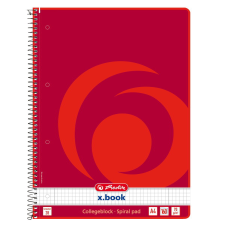 Herlitz 160 lapos A4 kockás spirálfüzet (11163946) füzet