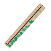 Herlitz 17 cm Herlitz GREENline Fa vonalzó, Green/Zöld