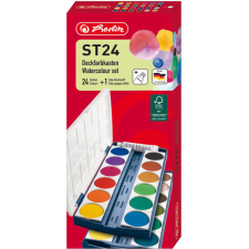 Herlitz 24 vyjímatelných barev, paletkové víko ecset, festék