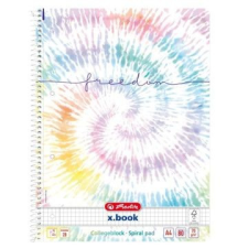 Herlitz : Batik Freedom négyzetrácsos spirálfüzet, A4 füzet