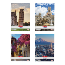 Herlitz City 70 lapos A4 vonalas spirálfüzet - Többfajta (09542986) füzet