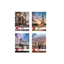 Herlitz City 87-32 lapos A4 kockás füzet többféle (09542457) füzet