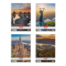 Herlitz City A4 70lapos kockás spirálfüzet füzet