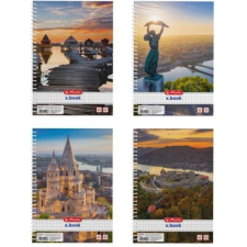 Herlitz : City négyzetrácsos spirálfüzet A5 többféle (09542952) (H09542952) füzet
