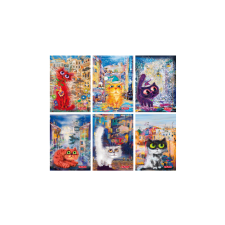 Herlitz Crazy Cats PP füzet A5 60lap vonalas füzet