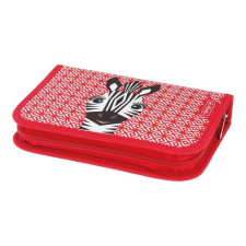Herlitz Cute Animals Zebra 31 részes 2-klapnis tolltartó tolltartó