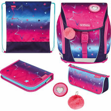 Herlitz FiloLight Plus Pink Stars Iskolatáska készlet - Mintás iskolatáska