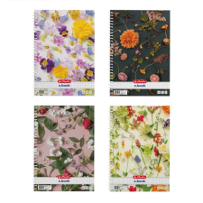 Herlitz Flower II 70 lapos A4 négyzetrácsos spirálfüzet - Többfajta (400201490) füzet