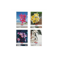 Herlitz Flower spirálfüzet A5 80 lapos kockás 09542887 füzet