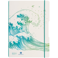Herlitz GREENline Hullám my.book flex A4 40 kockás + 40 vonalas lapos füzet füzet