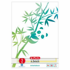 Herlitz GREENline Panda 50 lapos A4 2. osztályos vonalas füzet (50039906) füzet